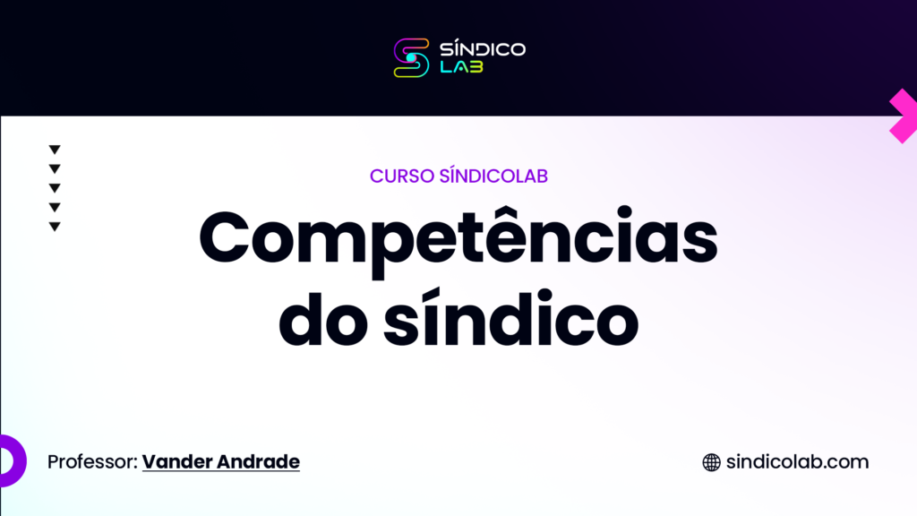 CURSO COMPETÊNCIAS DO SÍNDICO